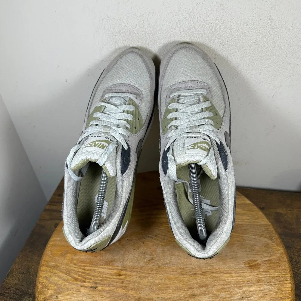 Nike Air Max 90 Mens 11.5 Neutral Olive Light Bone Phantom DM0029-011 Sneakers